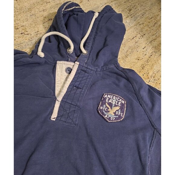 Vintage Fit American Eagle Outfitters Men's M  Reverse Weave Hoodie Sweatshirt - Picture 7 of 16